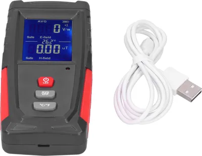 Zdjęcie produktu dla Tester promieniowania elektromagnetycznego obsługuje kolorowy wyświetlacz z automatycznym alarmem dla pomiarów w jednym miejscu