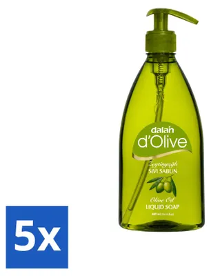 Produktbild von 5 x Dalan d'Olive Flüssigseife - Pflegend mit Olivenöl - 400 ml - Vorteilspackung - 5 Stücke