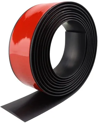 Immagine prodotto di Profilo di transizione autoadesivo profilo di transizione per pavimenti striscia di copertura in vinile piatta per pavimenti in laminato (600ร5 cm, nero)