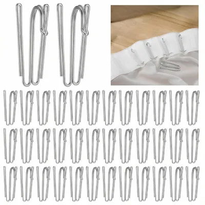 Produktbild von Set von 50 Edelstahl Gardinenhaken