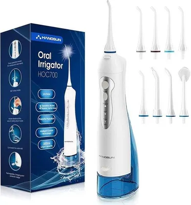 Image de Dentirette électrique - Irrigateur buccal portable avec 3 modes, étanche IPX7 et rechargeable par USB