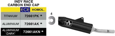Produktbild von ARROW Indy-Race Sport genehmigt schwarz Auspuff Alu-Carbon-Kappe Yamaha Teneré 700