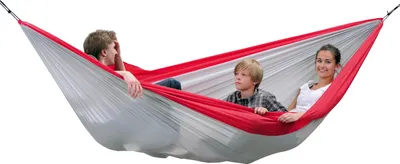 Produktbild von Amazonas Hängematte Silk Traveller XXL (red-silver) 320 x 230 cm; rot, AZ-1030190
