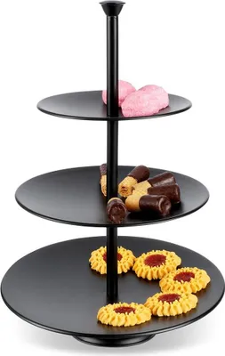 Produktbild von 3-stöckige Etagere für Kuchen, Kekse, Obst, Snacks und Desserts