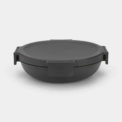 Produktbild von Brabantia Make & Take, Brotdose, Erwachsener, Grau, Kunststoff, Einfarbig, Rund
