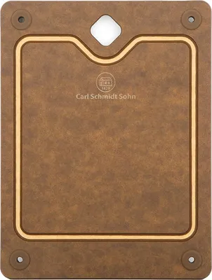 Produktbild von CELLE Schneidebrett, Durchmesser: 29,8 x 23,5 x 0,9 cm, Zellulosenfaser und Silikonkautschuk