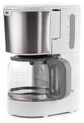 Produktbild von Braun PurShine Thermo-Kaffeemaschine Weiß – 1000W, OptiBrew, Thermokanne 1,2 L, noch 70°C nach 2 Stunden, Anti-Tropf