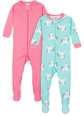 Productafbeelding van Gerber baby slaapoverall voor meisjes, 2-pack