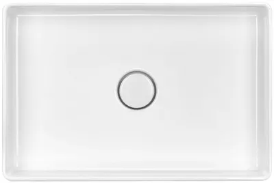 Produktbild von systemceram Aufsatzwaschbecken LAVARA 60 - GRÖNLAND - mit keramischer Abdeckung / Spüle / Becken
