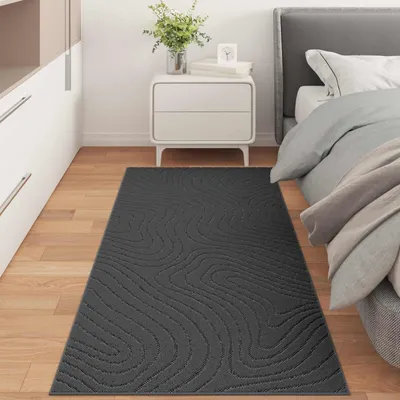 Productafbeelding van Zacht Tapijt met Antislip Onderkant, 150 x 80 cm, Antraciet