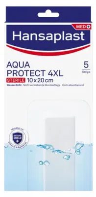 Produktbild von Hansaplast Aqua Protect 4XL Wundpflaster 10 x 20 cm, 5 St. Pflaster