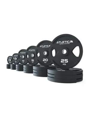Produktbild von ATLETICA Dual-Gripper Hantelscheiben Set | 310 kg | Dual Gripper Plates Set in 4 x 2,5 kg | 4 x 5 kg | 4 x 10 kg | 4 x 15 kg | 4 x 20 kg | 4 x 25 kg