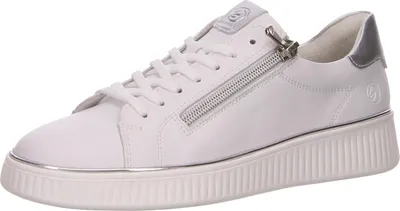 Zdjęcie produktu dla Niskie sznurowane buty Remonte w kolorze białym/białym combi, rozmiar 38