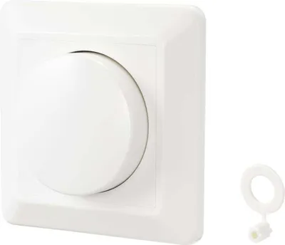 Produktbild von Sygonix SY-4697882 Drehdimmer Geeignet für Leuchtmittel: Halogenlampe, LED-Lampe, Glühlampe