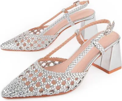 Zdjęcie produktu dla Buty na obcasie Montevita Carola srebrny