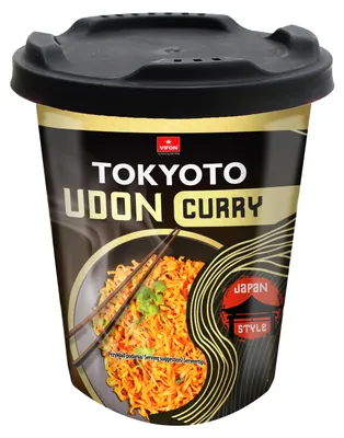Zdjęcie produktu dla VIFON-TOKYOTO- Danie UDON CURRY z nudlami o smaku kurczaka ( lekko pikantna) 85 g