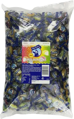 Produktbild von Ahoj Brause einzeln verpackte Bonbons mit Brausepulver Füllung 2000g