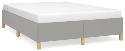 Produktbild von vidaXL Bettgestell ohne Matratze Hellgrau 140x200 cm Stoff