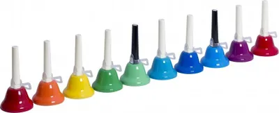 Image de GOLDON - 10 clochettes avec poignée dans un sac en nylon (33888)