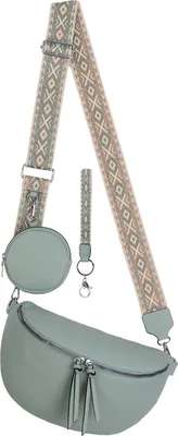 Produktbild von Bauchtasche (BBL-53096) Umhängetasche Crossbody-Bag Kunstleder Italy-Design L.GREEN