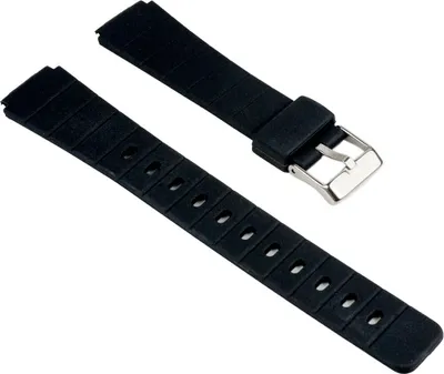 Produktbild von Minott Ersatzband Uhrenarmband Kunststoff Band schwarz 25554S