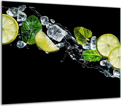 Produktbild von Herdabdeckplatten Glaskeramikkochfeld-Abdeckung Spritzschutz Glas 60x52cm Schwarz