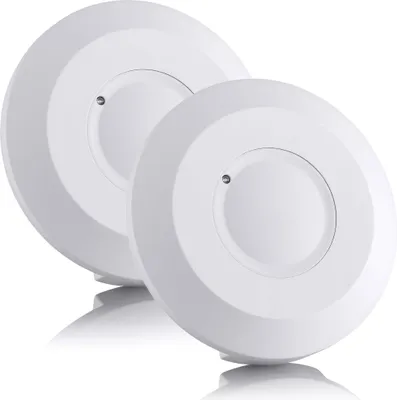 Produktbild von Bewegungssensor 2x Bewegungsmelder Aufputz 360° Deckenmontage HF Sensor SEBSON