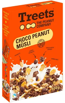 Produktbild von Treets Choco Peanut Müsli 400g