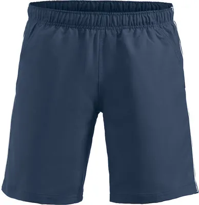 Produktbild von Hollis Sportliche Uni Shorts mit Netzfutter, Kontraststreifen, Kordelzug und Reißverschlusstasche