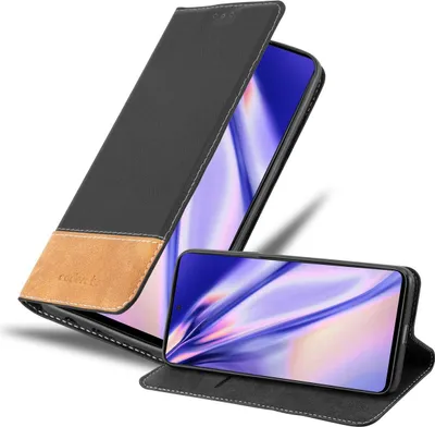 Produktbild von Cadorabo Hülle für Samsung Galaxy A51 4G / M40s Schutzhülle in Schwarz SHandyhülle Book Case Etui Kunstleder