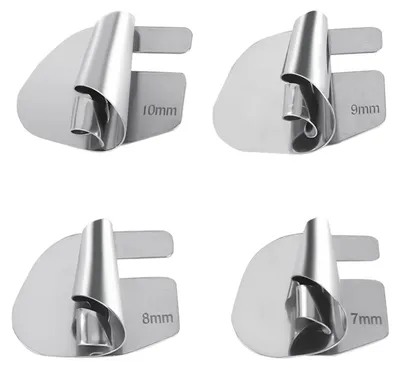Rollsaumfuß-Set 4-teilig, Edelstahl, 7-10 mm, für Nähmaschinen