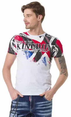 Produktbild von CT683 Herren T-Shirt mit großem Frontprint