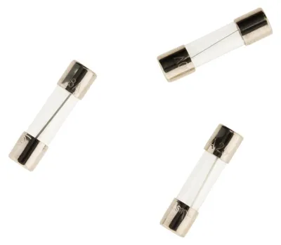 Image de 3 fusibles à verre 5 x 20 mm, 6,3 A - Zenitech