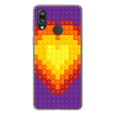 Produktbild von MuchoWow® Handyhülle Schutzhülle Hülle für Huawei P20 Lite (2020) Muster - Herz Silikon Softcase Handy Hülle - Kartenhalter
