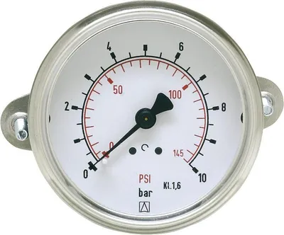 Produktbild von AFRISO Rohrfeder-Manometer axial Messing