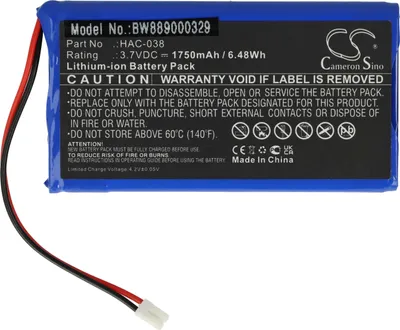 Produktbild von vhbw Akku Ersatz für Nintendo HAC-038 für Spielekonsole (1750 mAh, 3,7 V, Li-Ion)