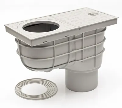 Produktbild von Dachrinnenablauf Regensinkkasten Regenrohrablauf Sinkkasten 325 Es
