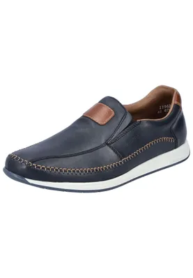 Produktbild von Rieker Slipper - Blau Glattleder Größe: 47 Normal
