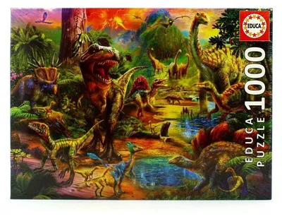 Produktbild von Educa Puzzle - Land of Dinosaurs 1000 Teile