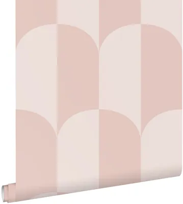 Immagine prodotto di ESTAhome carta da parati art deco rosa tenue e rosa chiaro 53 cm x 10.05 m