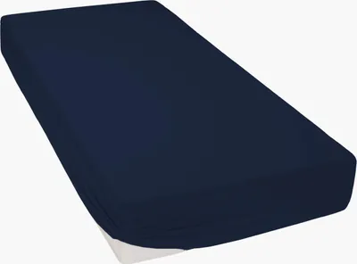 Produktbild von Curt Bauer Jersey Spannbettlaken Dessin 0001 Farbe marine-44 Größe 200x200cm