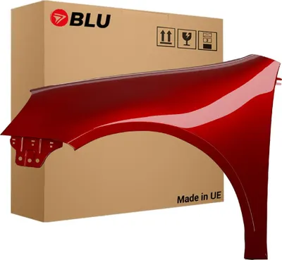 Obrázek produktu pro BLU Blatník náhrada pro VW Volkswagen Golf V 5 Hatchback LA3W Levý Červené SpiceRot | 2003-2009 | Přední | Lakovaný | Připravený k montáži | Pozink