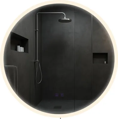 Produktbild von CLP Badspiegel Laconia Bluetooth-Lautsprecher Anti-Beschlag LED-Beleuchtung dimmbar Größe Ø 70