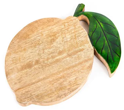 Produktbild von Logbuch-Verlag Zitrone Deko Tablett aus Holz Holztablett Dekoteller Tischdekoration Hochzeit Sommer 28 x 22 x 2 cm