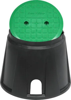 Produktbild von Rainbird Ventilbox rund, vormontiert, für 1 Magnetventil zur Gartenbewässerung