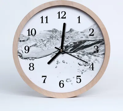 Produktbild von Holzuhr 20fi cm wanduhr - Wasser Showroom