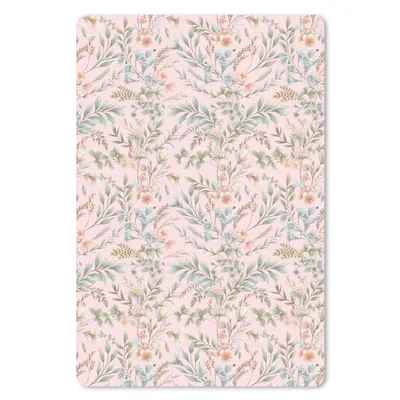 Produktbild von MuchoWow® Mauspad Mousepad Blumen - Muster - Rosa 40x60 cm - Mousepads - Maus Mat - Pad - Mausunterlage - Schreibtisch Accesoire