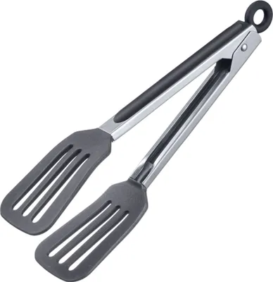 Produktbild von Thiru Servierzange mit breiten Silikonlaffen und Aufhängeöse, hitzebeständig bis 200°C, 27 cm
