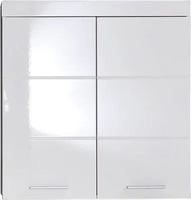 Produktbild von Hängeschrank Badezimmer ALTENA-19 in Weiß Hochglanz, B/H/T: ca. 73/77/23 cm