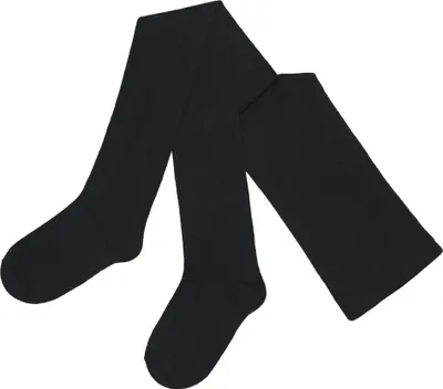 Produktbild von Damen Strumpfhose aus Baumwolle Glatt Unifarben Schwarz Größe 40-42